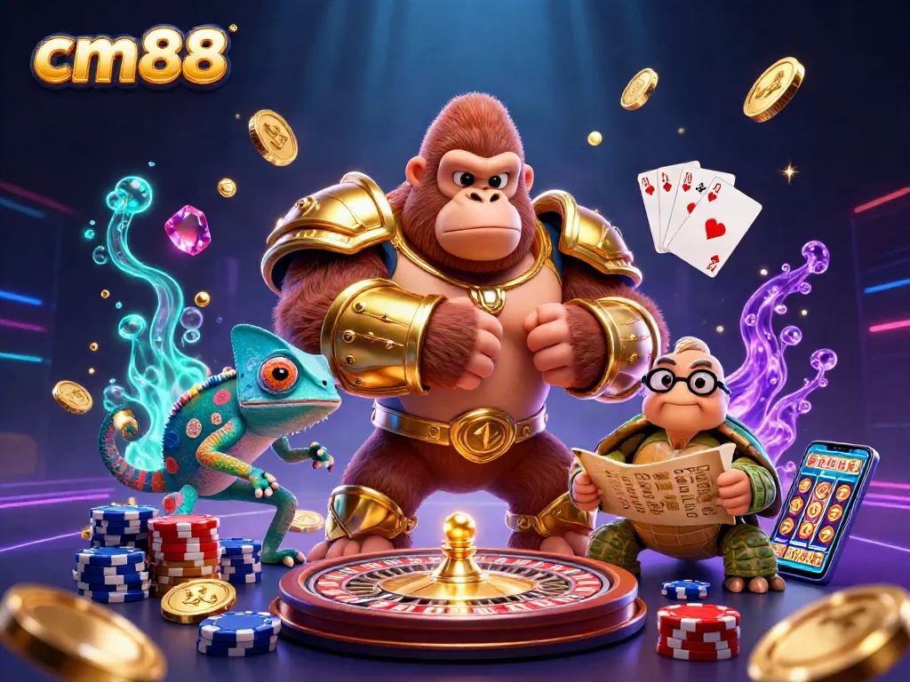 Experience thrilling action at cm88 casino where the gorilla king leads the way amidst a whirlwind of sparkling gems and golden coins.