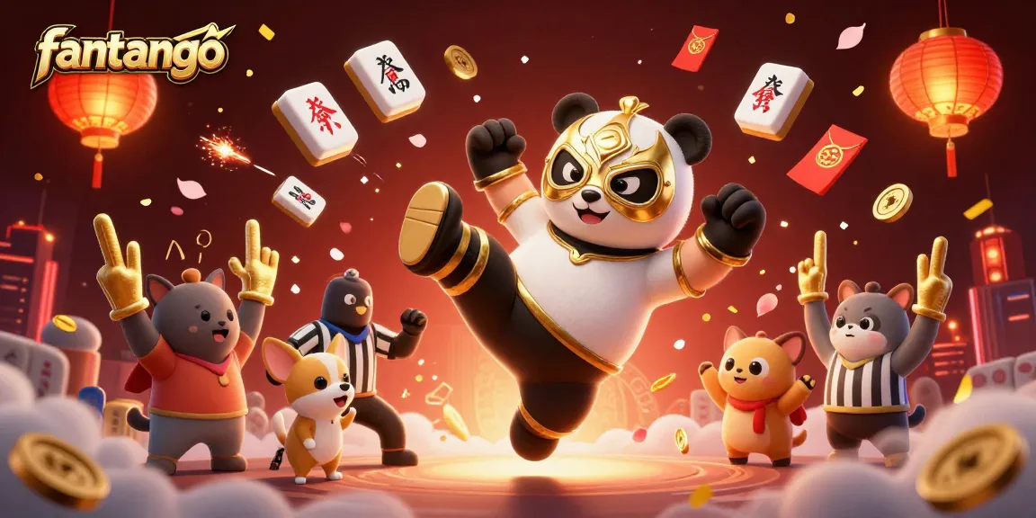 Experience the excitement of fantango with a lively scene of animated characters and festive gambling elements.