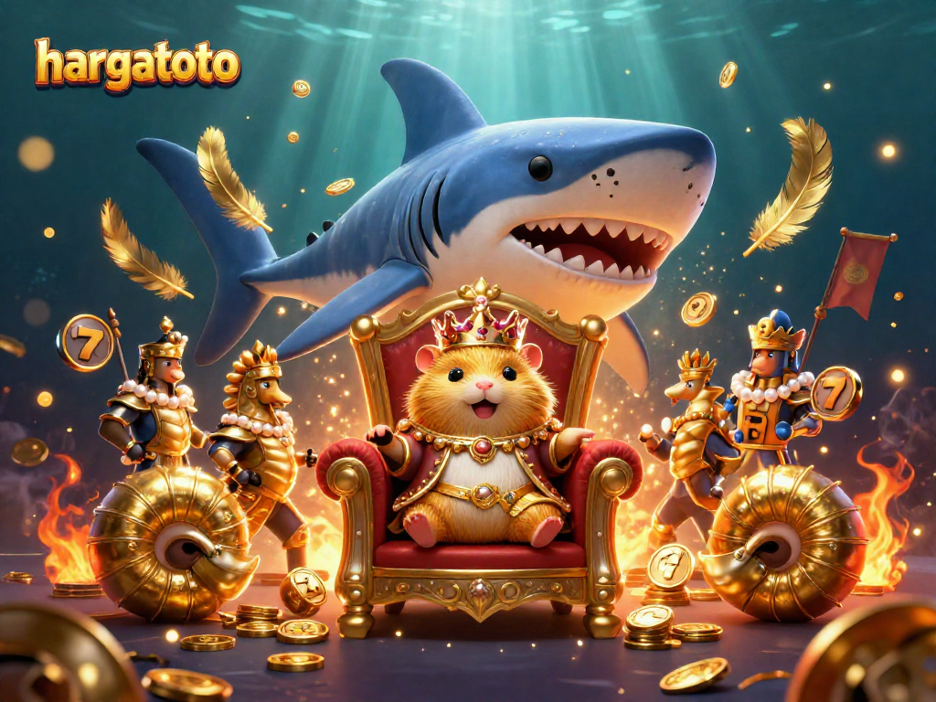 Experience thrilling action with hargatoto in a vibrant casino scene featuring vibrant characters and game elements.