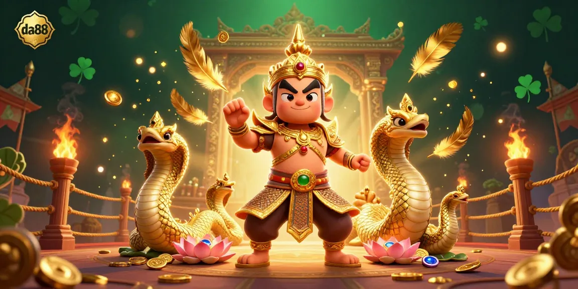 Experience the thrilling da88 gaming atmosphere with dynamic characters and vivid casino elements.