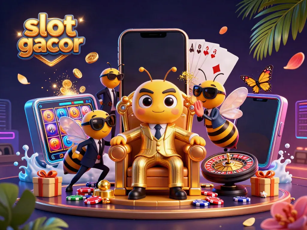 Experience winning with slot gacor as the bumblebee mob boss commands his vibrant 3D casino realm.