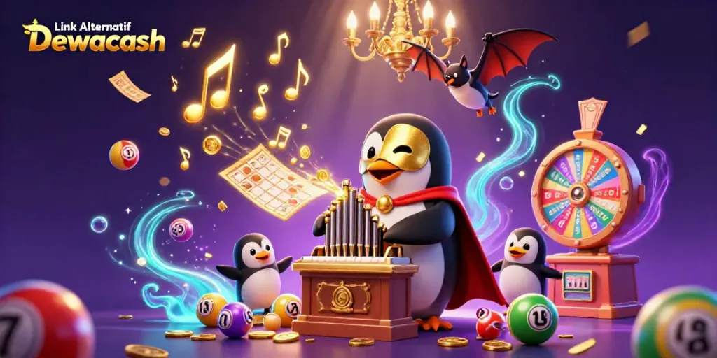 Experience fun with Link Alternatif Dewacash through a dynamic, vibrant casino illustration.