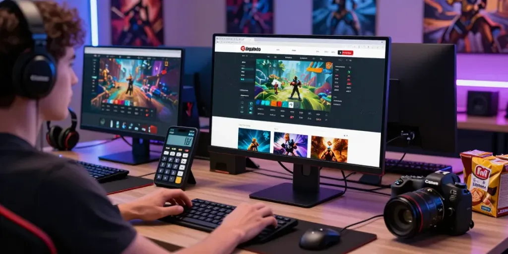 Engaging Singatoto online gaming scene with vibrant graphics and real-time data.