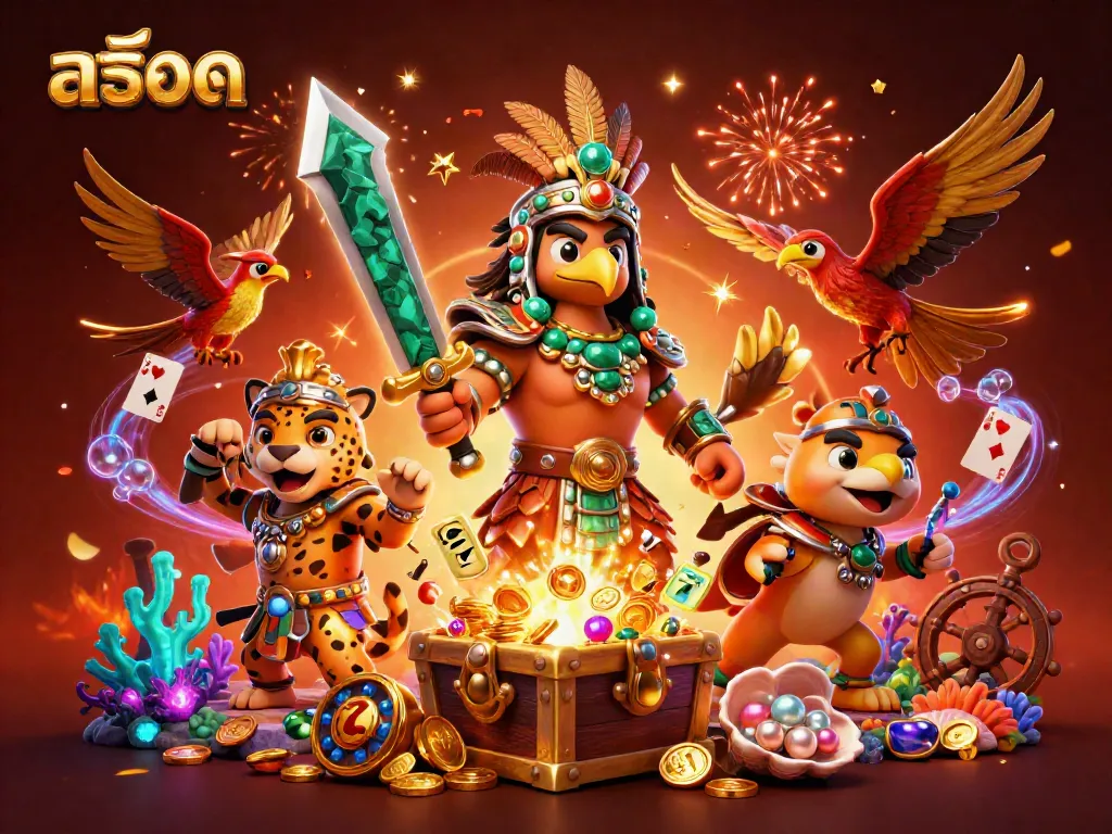 Engage in thrilling สล็อต adventures with dynamic 3D characters and vibrant game elements.