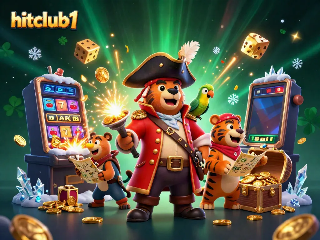 Engage with hitclub1's thrilling 3D pirate-themed casino adventure featuring vibrant animations and dazzling jackpots.