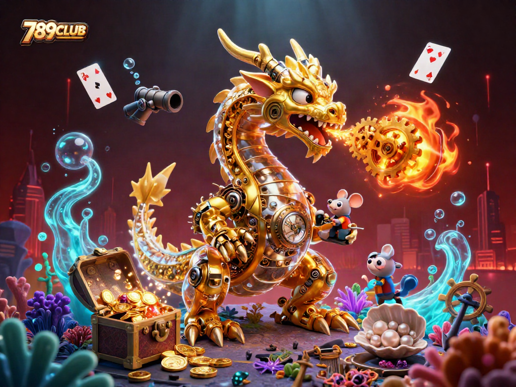 Engage in exciting 789CLUB gaming with a dazzling underwater treasure scene full of golden riches.