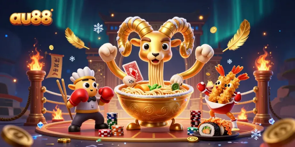 Experience thrilling gaming fun with au88 featuring vibrant characters and casino elements