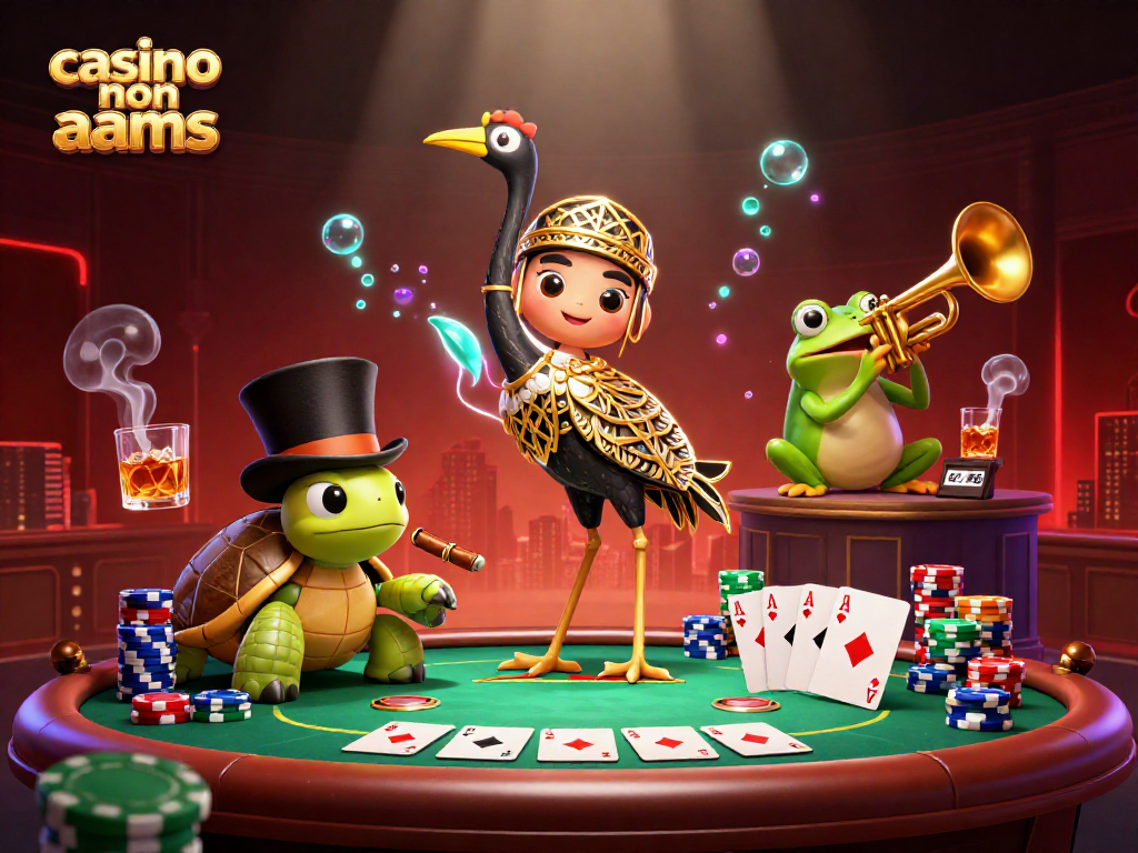 Giocare nei casino non AAMS con azione vivace e dettagli accattivanti, inclusi elementi di poker e scenari emozionanti.