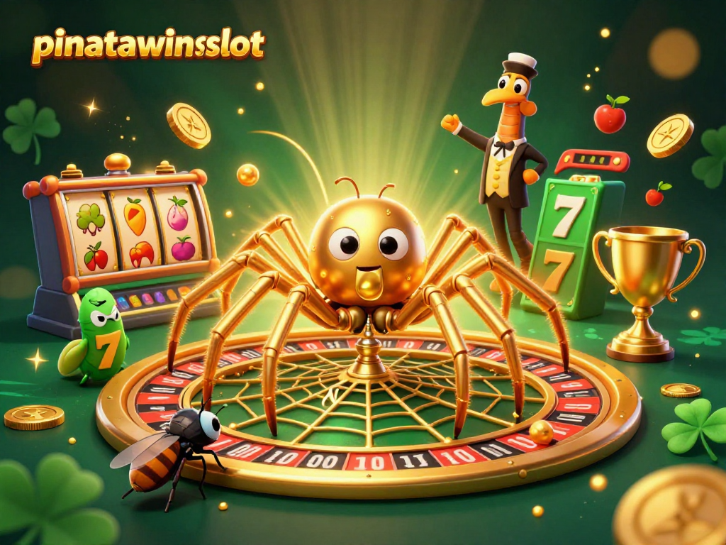 Engage in thrilling pinatawinsslot action as golden spiders and exciting slot elements bring excitement to life.