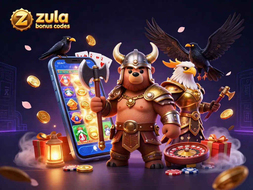 Zula casino bonus codes help players win free coins in a dynamic gaming environment featuring characters and rewards.