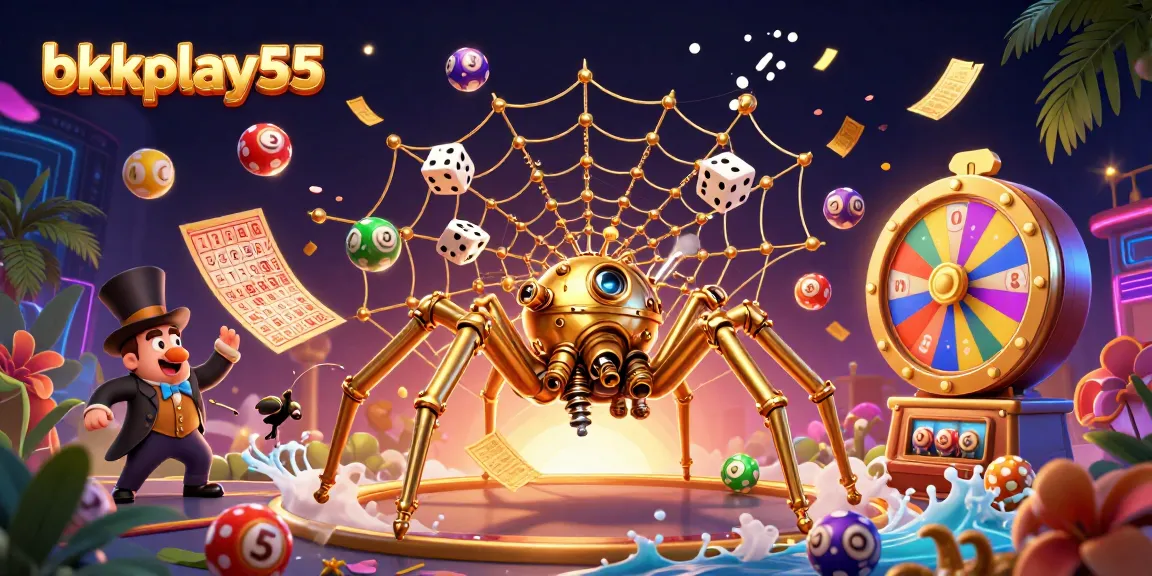 Experience thrilling gameplay at bkkplay55 with a vibrant scene of steampunk-themed casino elements.