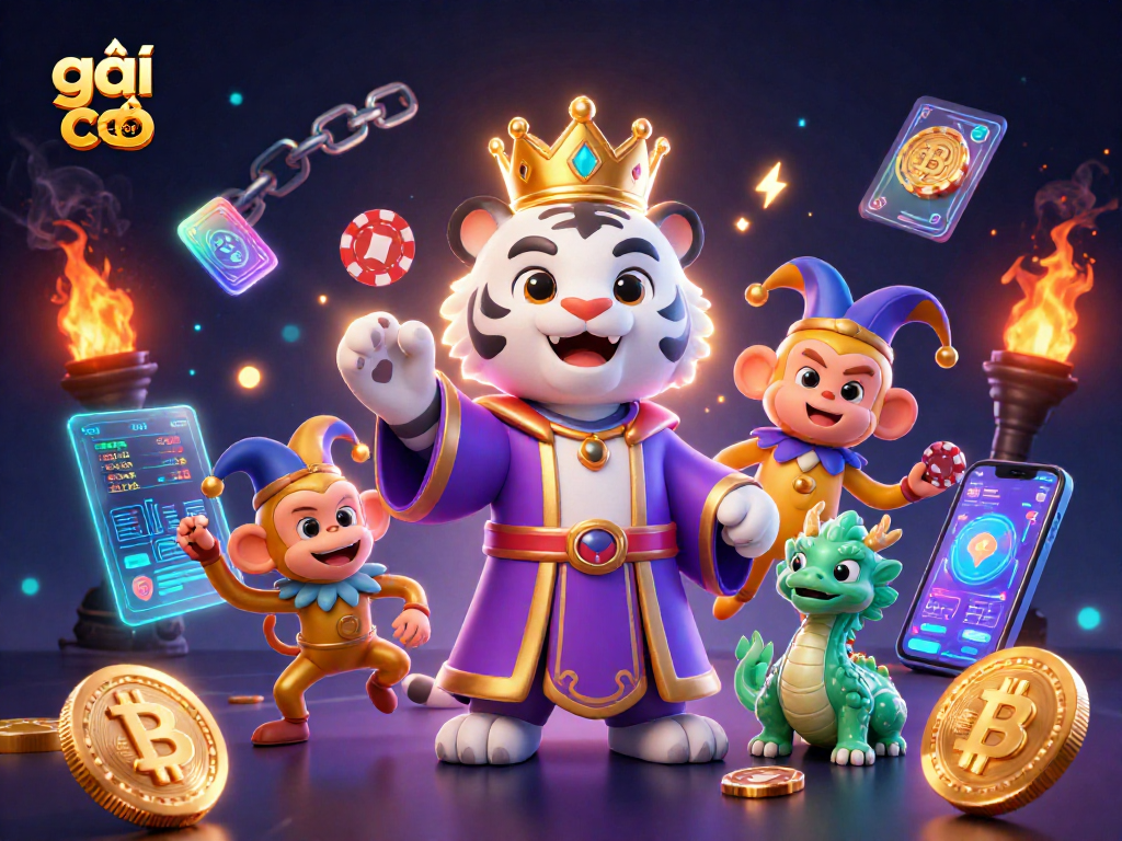 Engage with the thrilling adventure of gái gọi through this vibrant 3D casino-themed illustration.