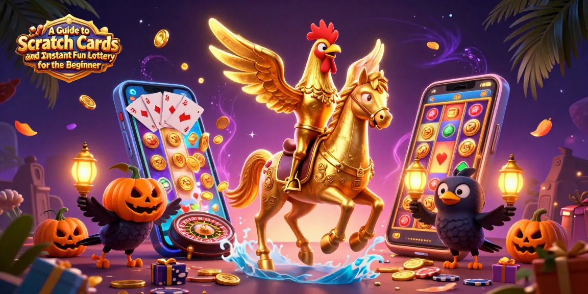 A Guide to Scratch Cards and Instant Fun Lottery for the Beginner illustrated, showing colorful scratch cards and casino elements.