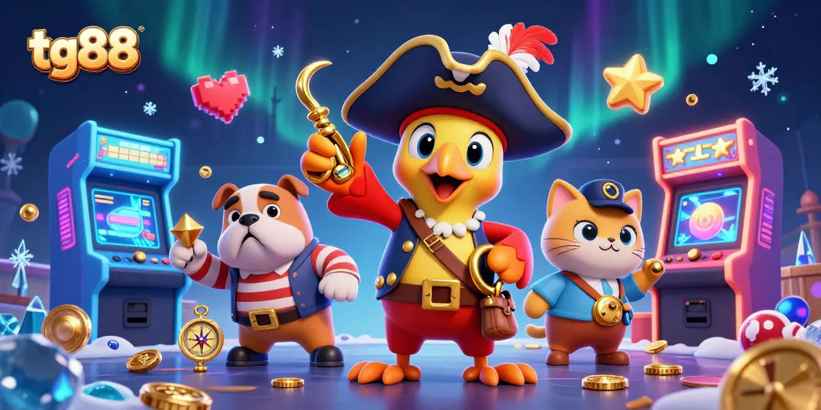 Experience exciting gameplay at tg88 with animated casino characters amidst vibrant game elements.