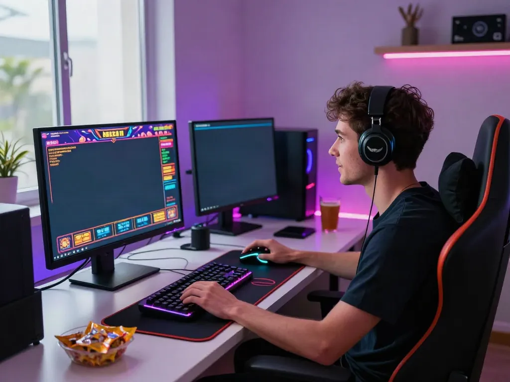 Engaging online gaming experience with Slot MAHJONGJP88 on a modern desktop setup.