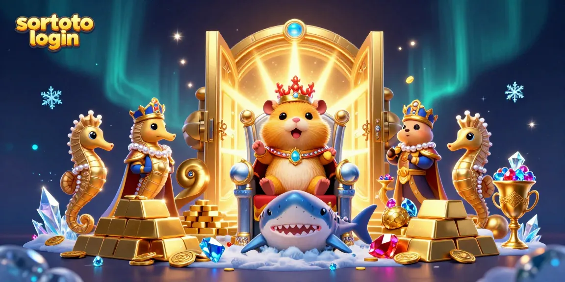 Engage with the exciting world of Sortoto login as a golden hamster king rules over treasure and casino delights.