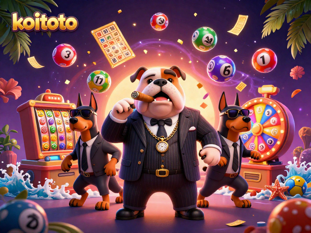 Aksi menang besar di koitoto dengan karakter mafia dan elemen permainan slot yang dinamis