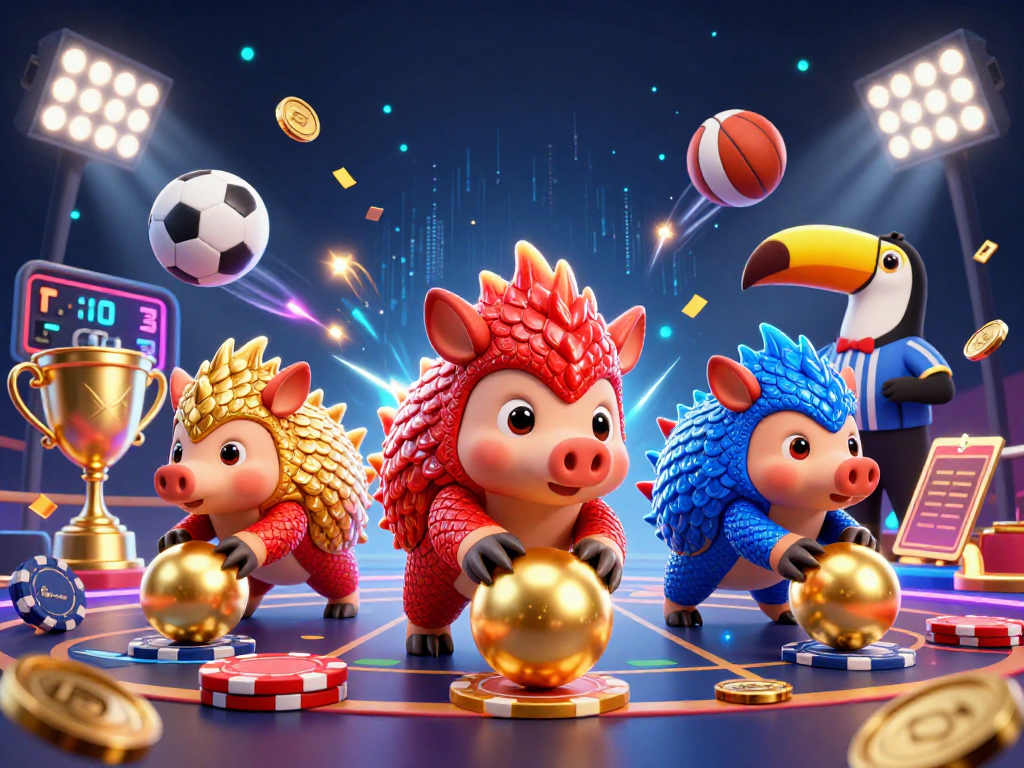 Experience thrilling duongmatchuoc gameplay with competitive pangolins amidst dynamic casino elements.