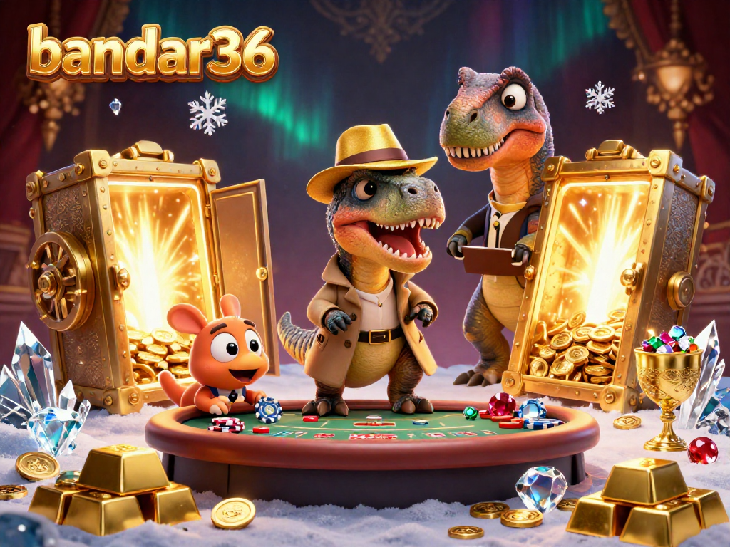 Gambarkan bandar36 dengan velociraptor karpet yang mencuri chip di meja blackjack.