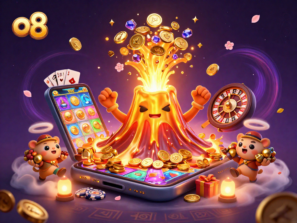 Win big with o8 as you join a lively scene of treasure-hunting animals and magical casino elements.
