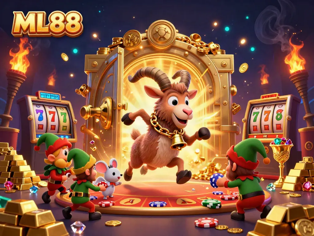 ML88 offers a thrilling casino experience with engaging characters amidst dynamic gaming elements.