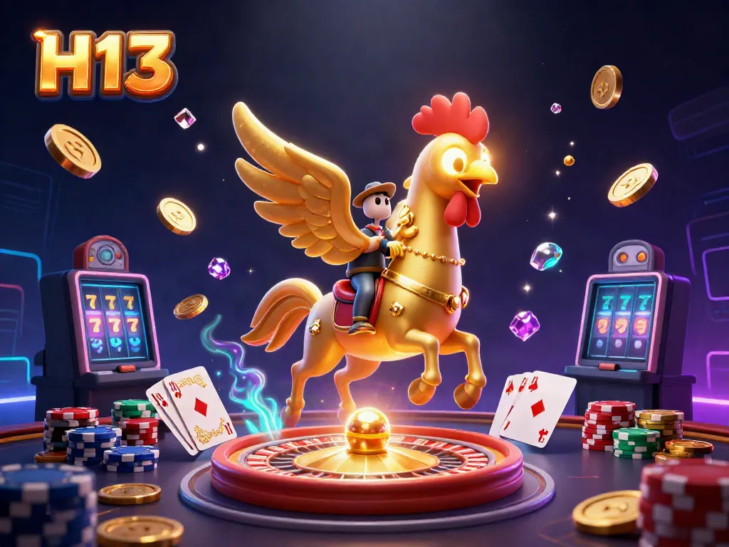 Experience H13's thrilling casino adventure with vibrant characters and dynamic elements.