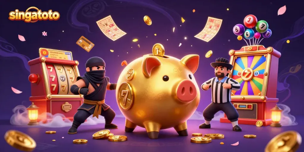Experience the vibrant action in Singatoto's digital casino featuring engaging slot games and exciting characters.