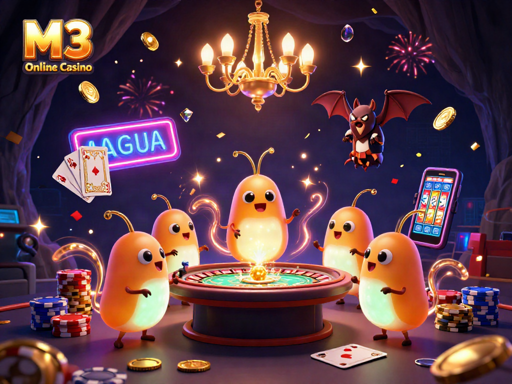Experience the excitement at M3 Online Casino with vibrant characters lighting up the scene.