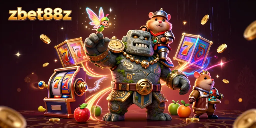 Experience thrilling gameplay with zbet88z as a magical golem, fairy, and knight bring slot machines to life.