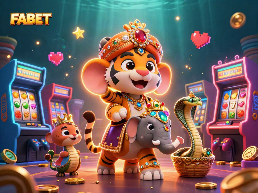 Engage in exhilarating gaming action at FABET with colorful slots and dynamic characters.
