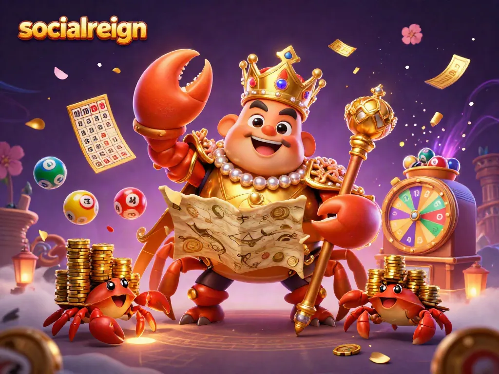 Experience the thrill of socialreign's golden casino adventure with a vibrant, engaging scene.
