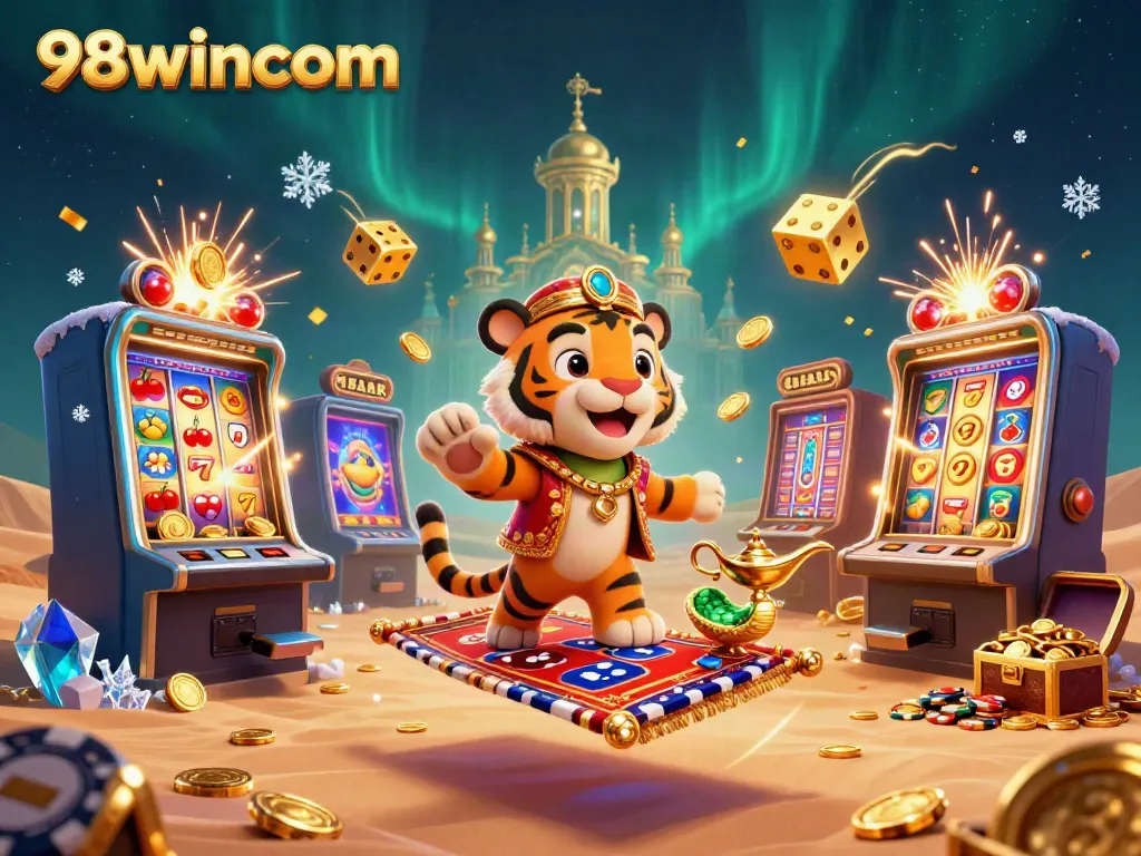 Experience thrilling gameplay with 98wincom's vibrant casino scene featuring exciting jackpots and colorful gaming elements.