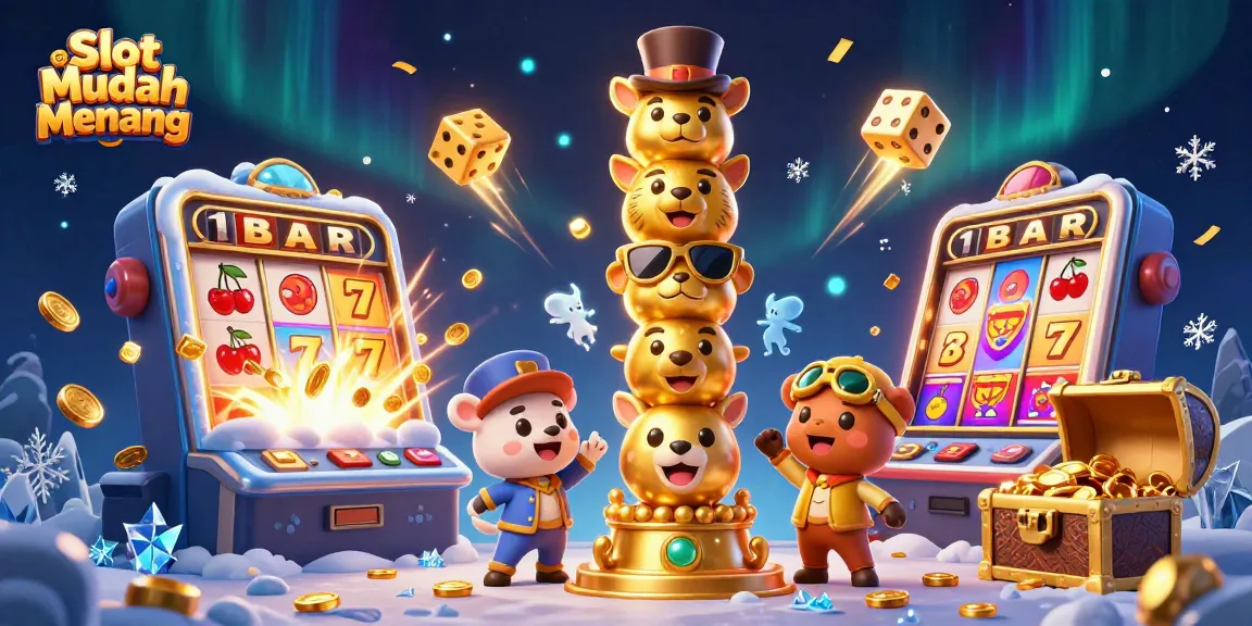 Experience the thrill of Slot Mudah Menang with dynamic casino elements and vibrant visuals.