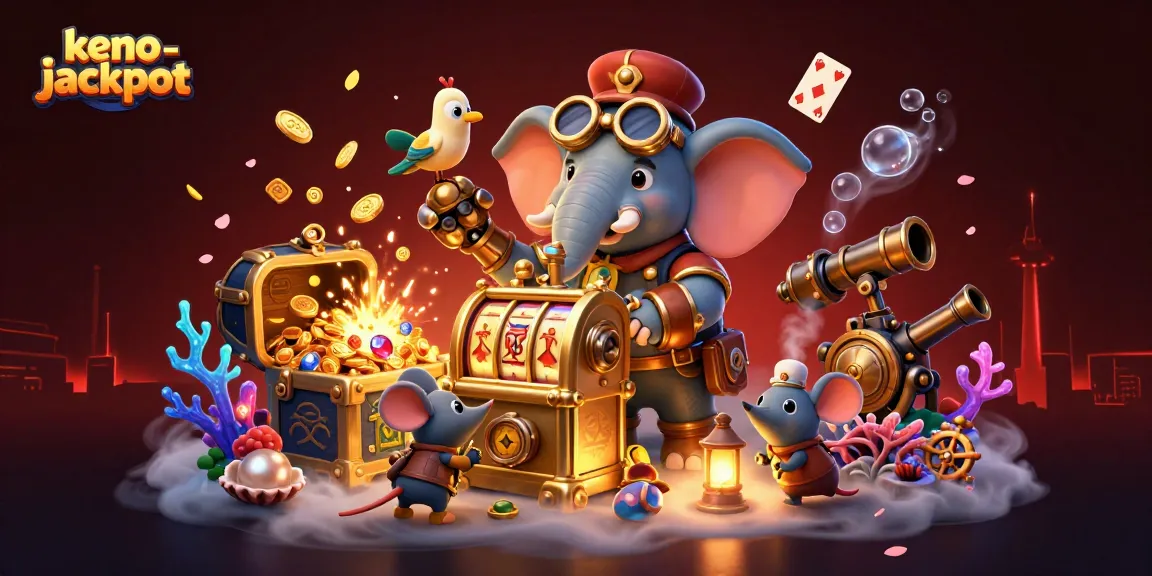 Engage in thrilling keno-jackpot gameplay with dynamic characters and rich 3D elements