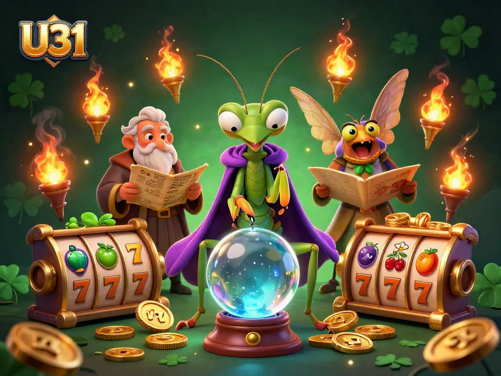 Win big at U31 with a thrilling atmosphere featuring slot reels and lucky symbols!