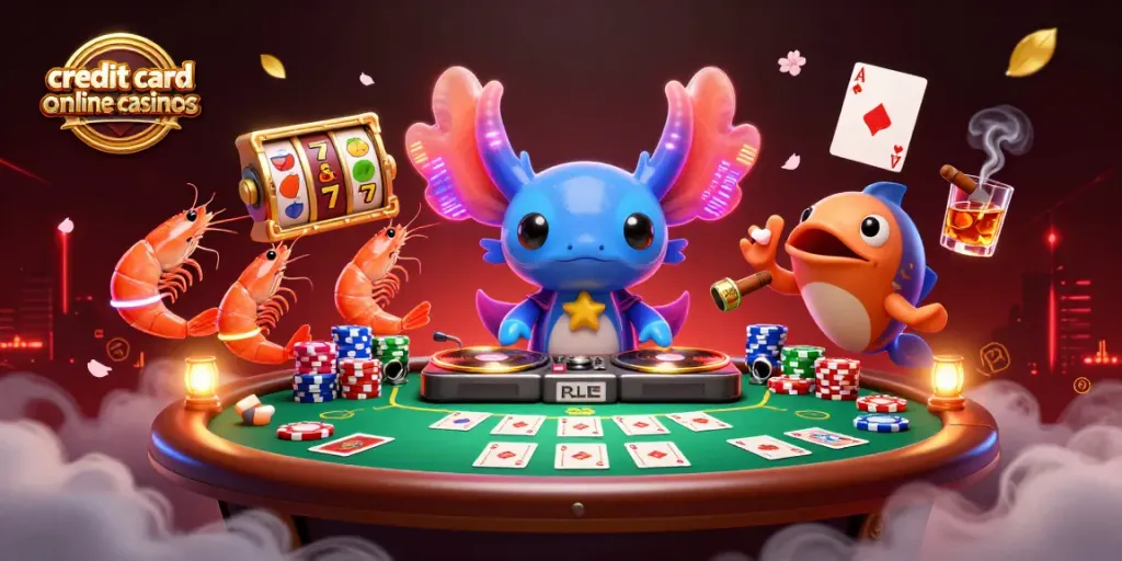 Experience the thrill of credit card online casinos with dynamic 3D characters and gaming elements.
