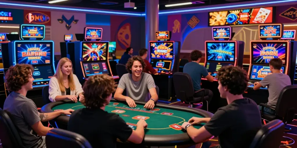 Exciting online gaming scene at https://ee88a.exposed/ showcasing players enjoying casino games with colorful graphics.