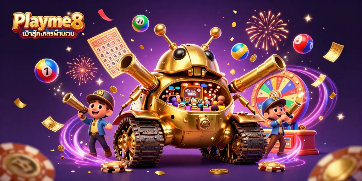 เล่นเกมคาสิโนสนุกๆ ที่ Playme8 เข้าสู่ระบบผ่านเว็บ พร้อมบรรยากาศที่เต็มไปด้วยสีสัน