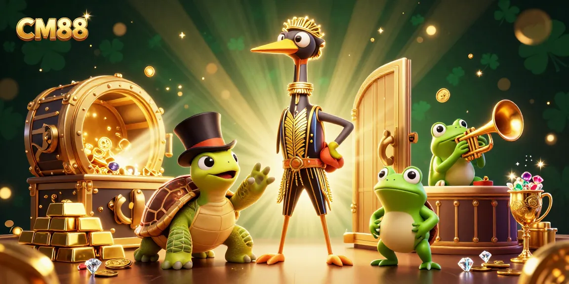 CM88 brings excitement as frog plays music, turtle entertains at a vibrant casino