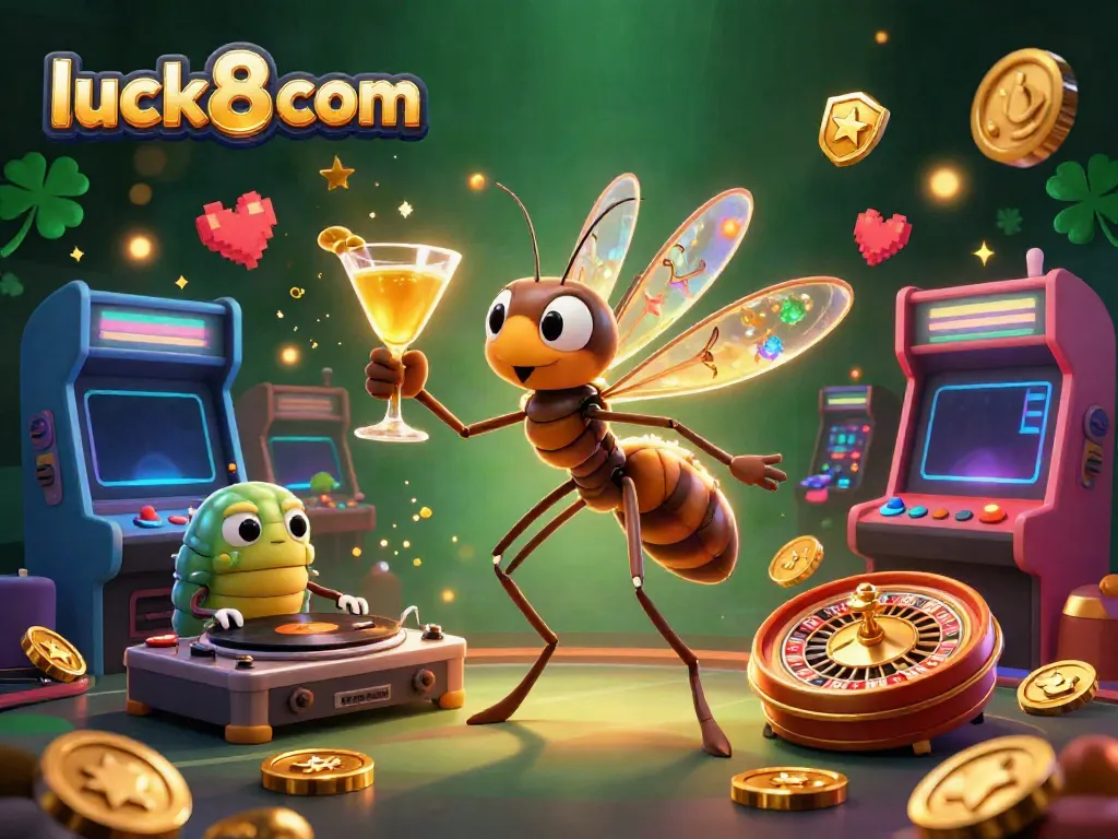 Experience the thrilling atmosphere of luck8 com with unique casino characters and vibrant gaming elements.