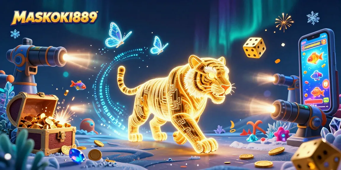 Engage in thrilling fish shooting action at MASKOKI889 with vibrant sea creatures and treasure-filled gameplay.