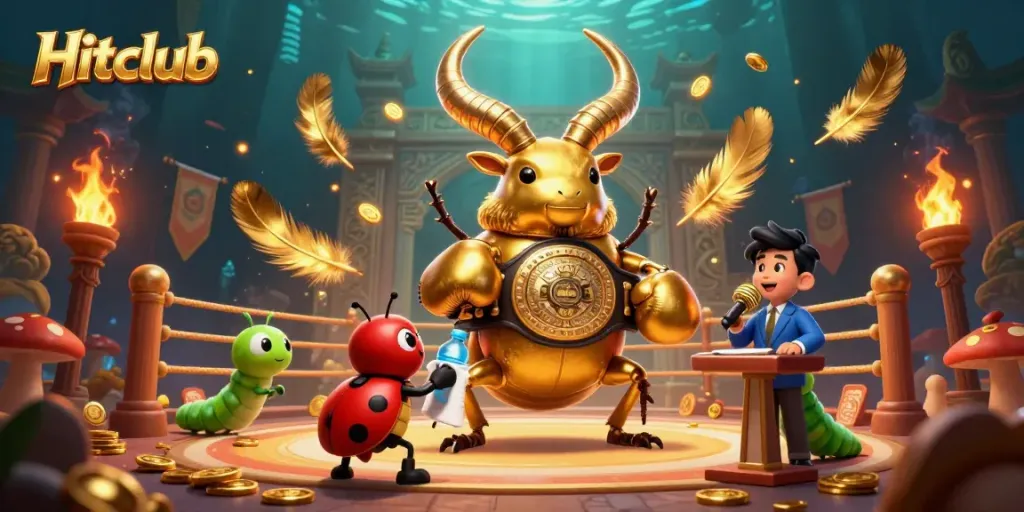 Join the thrilling action at Hitclub with vibrant characters and casino elements.