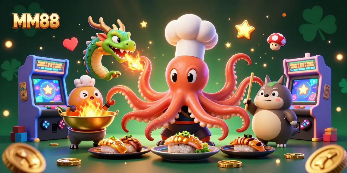 Engage in thrilling gameplay at MM88 with lush casino elements and vibrant characters.