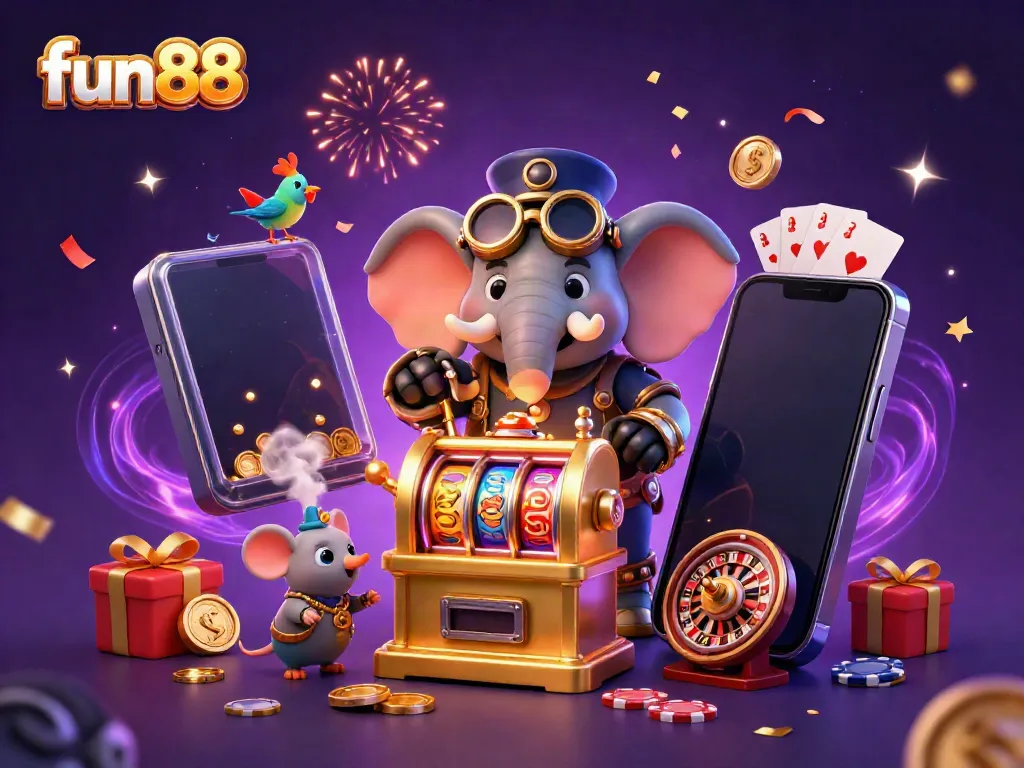 Experience fun88's thrilling 3D casino adventure with steampunk characters and dynamic gaming elements.