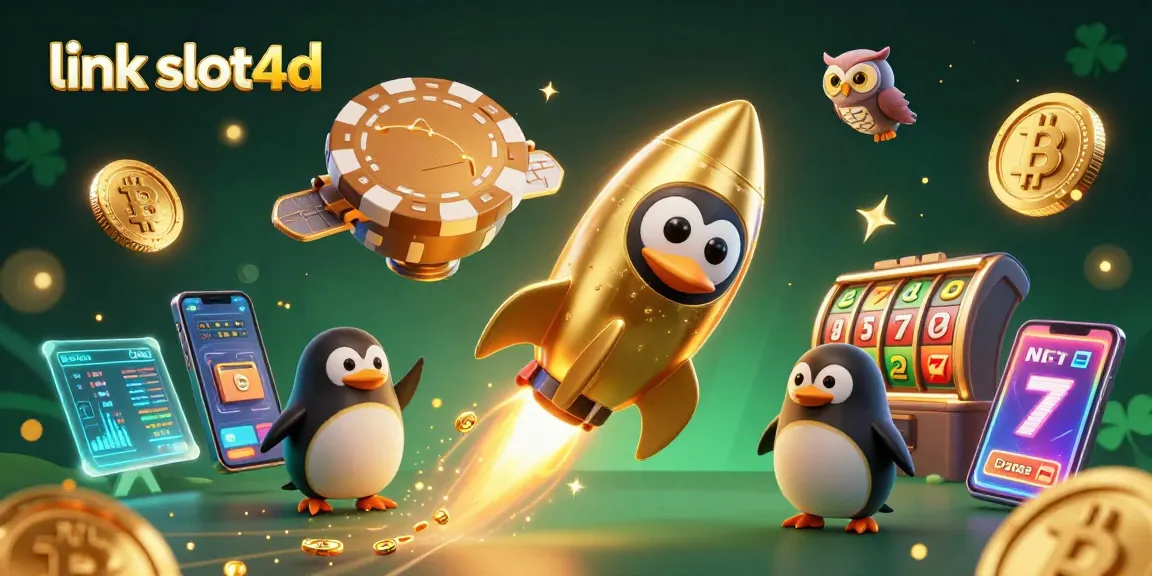 Topup cepat dan berharga di link slot4d dengan penguin emas fantastis di kasino luar angkasa.