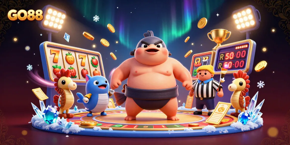 Engage in thrilling gaming at GO88 with an exciting underwater slot scene.
