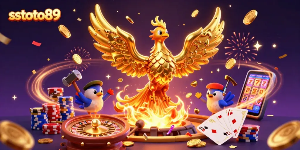 Menangkan permainan slot di sstoto89 dengan keajaiban phoenix emas yang meneteskan koin!