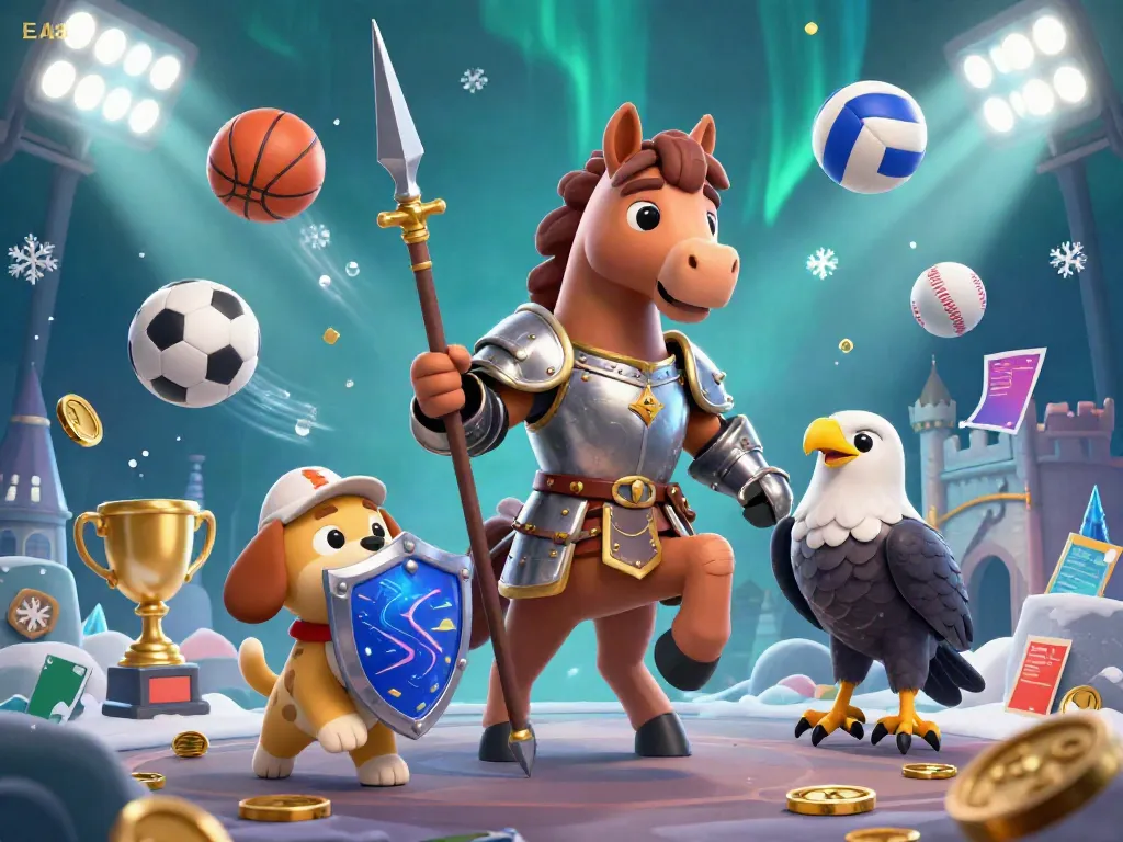 Experience thrilling gameplay at EA88 with immersive scenes of knights, sports, and vibrant excitement.