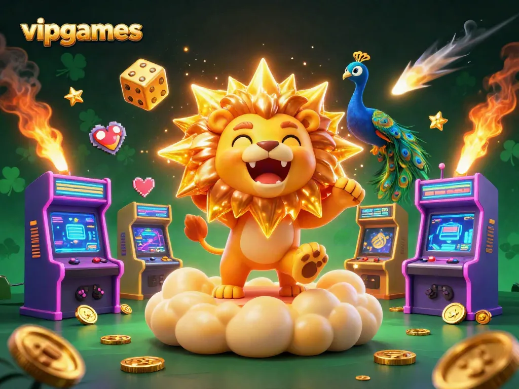 Experience the vibrant world of vipgames with engaging gameplay and winning opportunities in this dynamic illustration.